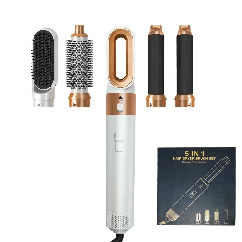 5 in 1 Hair Dryer Brush Hot Comb Set — Brosse Soufflante Professionnelle 5 en 1